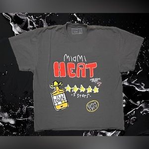 NEW Flaw NBA LAB Miami HEAT After School Special Sauce T Shirt Sz 2XL Gray